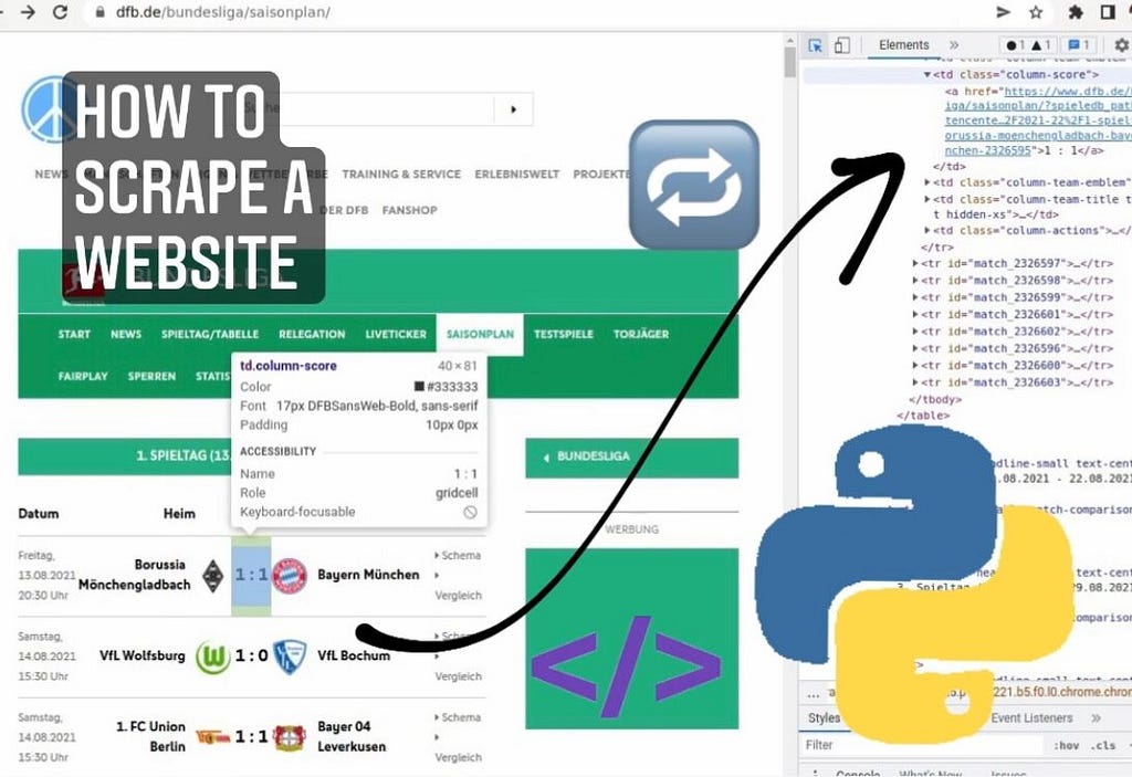 How you easily scrape websites using Python