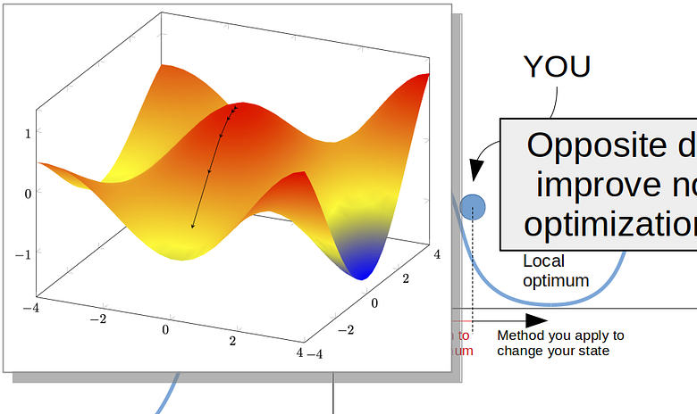 Why doing the opposite can be highly effective — analogy to non-convex optimization